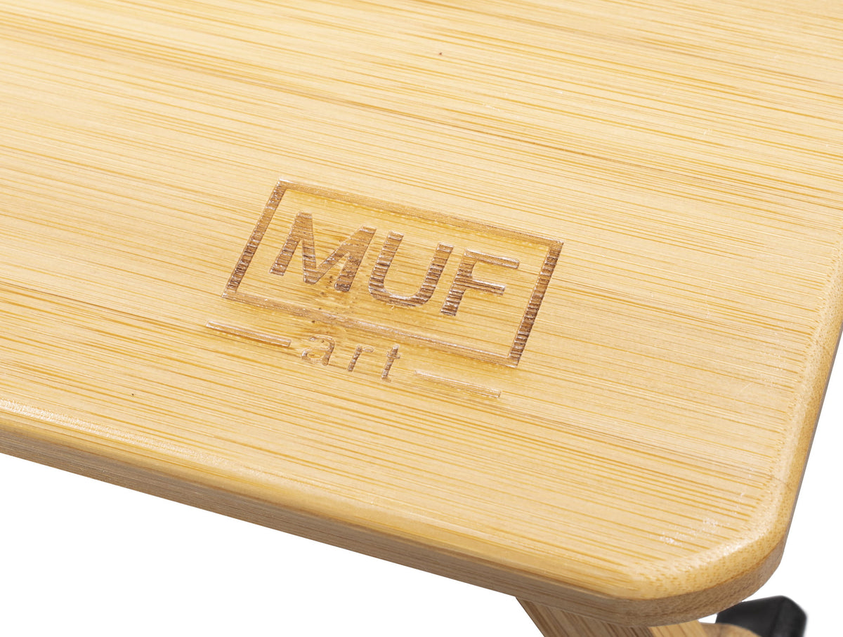 VALORA Bamboo Laptop Table XL - Adjustable, Foldable, Multi-Use